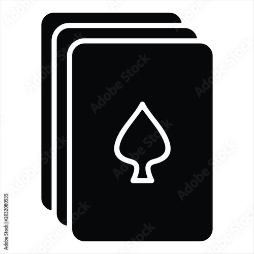 Card Game  Icon Element For Design