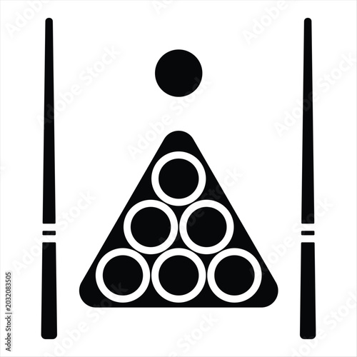 Billiard  Icon Element For Design