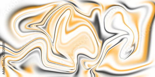 Fotografia Abstract golden and chocolate fluid holographic liquid colorful background, Luxury Gold and Black Fluid Marble Abstract Texture