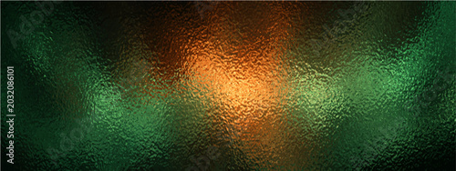 Cuadro en lienzo Abstract texture with warm orange and deep green hues creates a vibrant, dynamic, and moody visual
