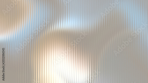 Obraz na płótnie Frosted Glass Texture with Soft Light Reflections and Vertical Ribbing