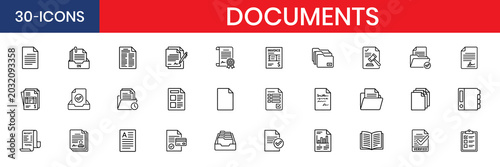 Documents Paperwork and Office File Icons