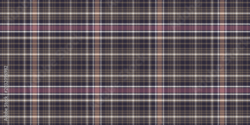 Cuadro en lienzo A diagonal abstraction of coffee-colored plaid fabric for strict, multi-season s