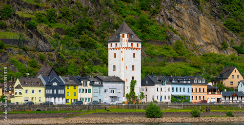 Quadro su tela Loreleystadt St. Goarshausen am Rhein
