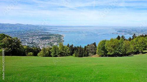 Bregenz, Österreich: Blick über den Bodensee vom Pfänder