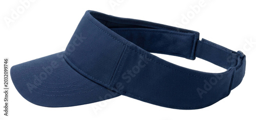 Sporting event accessories stylish navy visor outdoor sports fashionable gear isolated on transparent background
