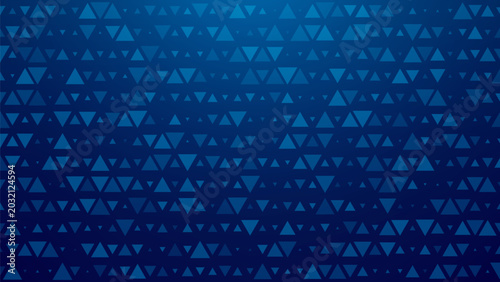 Abstract triangular technology background. Vector triangular pattern for digital tech design, sci-gi games, science, chemical or medical backgrounds. Futuristic blue triangles.