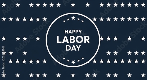Labor day 250 years anniversary celebration patriotic stars and stripes graphic for september holiday
