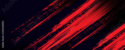 black red dragon decal brush fire volcano lava sakura Asia Japan anime style illustration sporty background banner style illustration.