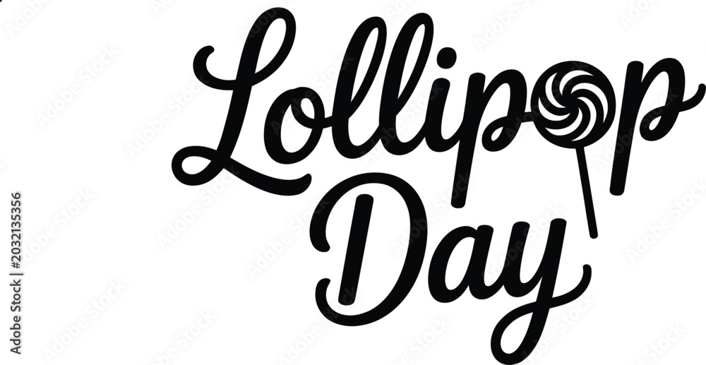 Fototapeta premium Lollipop Day celebration with sweet treats and candies