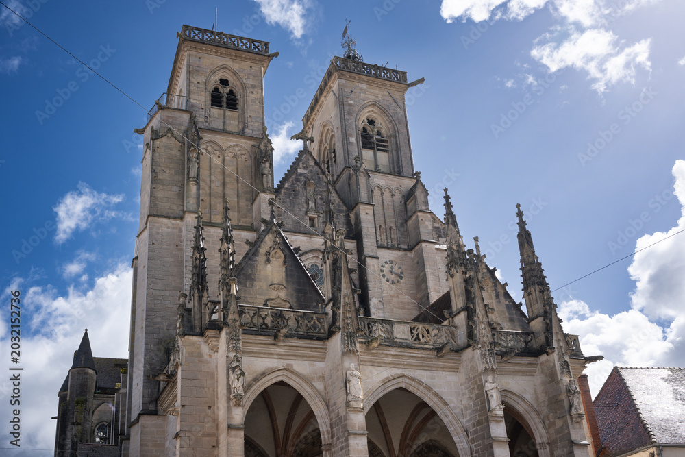 Fototapeta premium Semur-en-Auxois is a French town and commune, in the Burgundy region, Côte-d'Or department, in the Montbard district and Semur-en-Auxois canton.