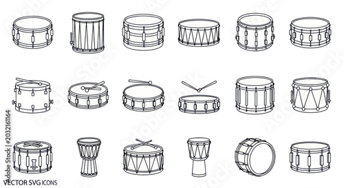 Obraz na płótnie Drums and Drumming Musical Instruments.