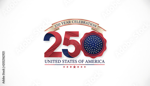 United States 250 Year Celebration Logo United States of America