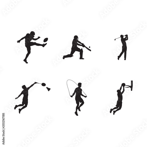 Multi-Sport Silhouette Vector Set