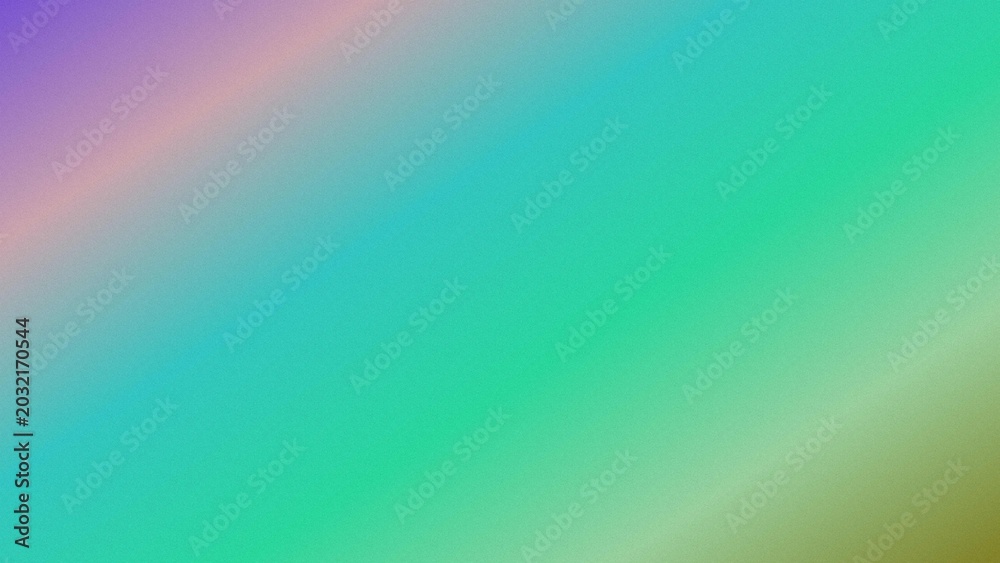 Obraz premium Vibrant Gradient Background with Subtle Noise Texture. Modern abstract digital art featuring smooth color transitions from purple, pink, teal to green. HD 4K background ideal for web design, presen