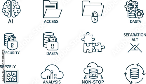 Photography Artificial intelligence access to data, security protocols, and seamless data analysis with non-stop operation