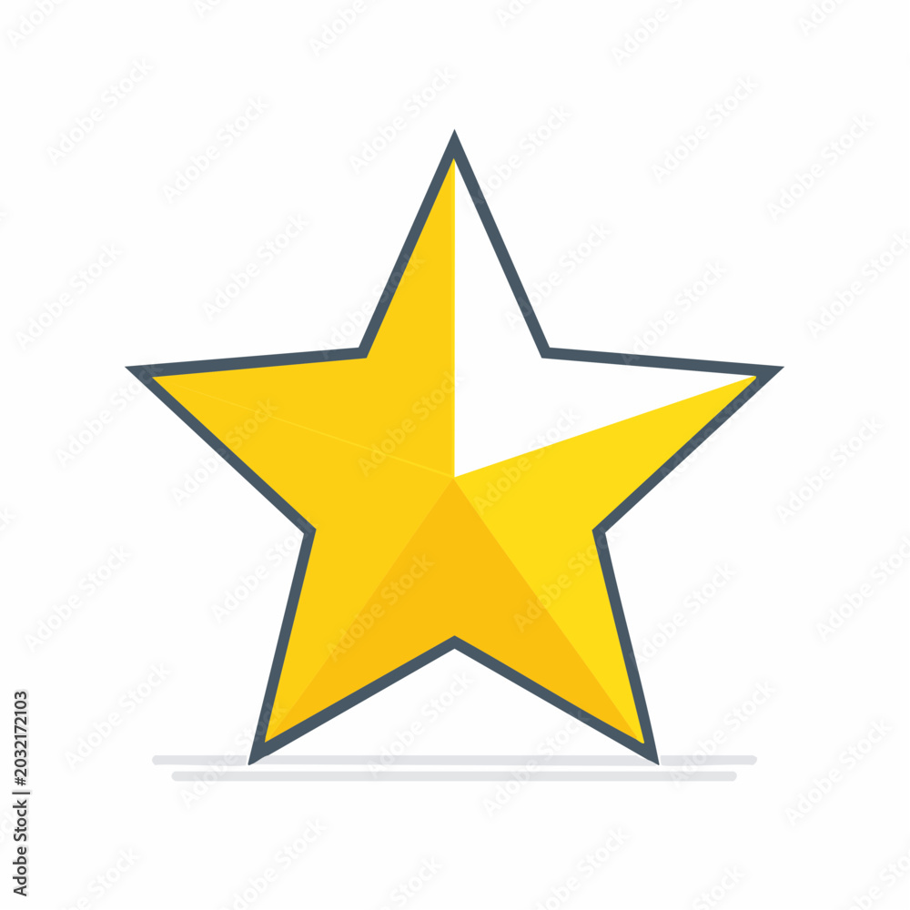 Obraz premium Golden Star Icon