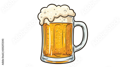 Oktoberfest beer mug illustration bavarian festival drink graphic