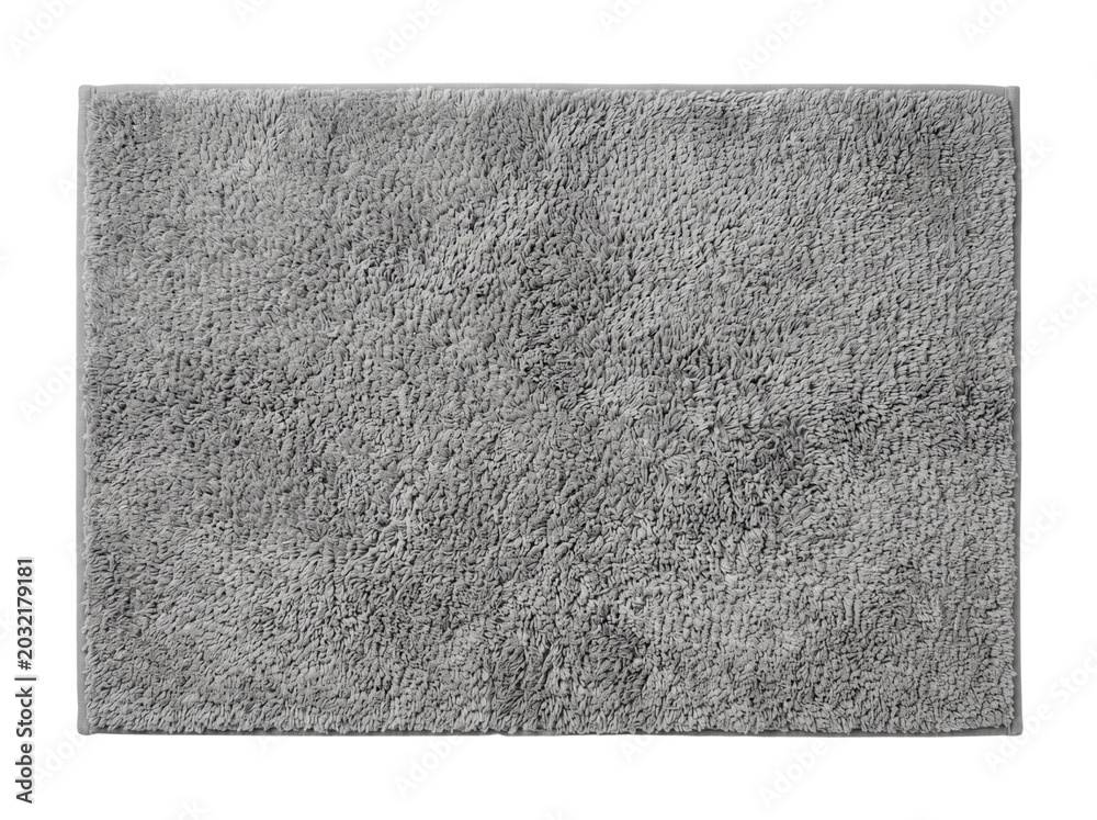 Fototapeta premium Gray microfiber bath mat