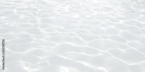 Schilderij op canvas Clear bright water surface with gentle ripples and soft reflections Vector, illu