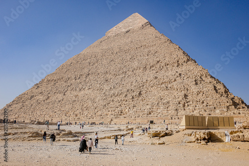 Giza, Egypt - 25 Jan 2026: Pyramid of Chephren (Khafre), Pyramids of Giza, Egypt