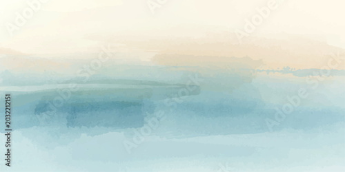 Obraz na plátne A calm summer sunrise casts a golden glow over a misty mountain river and peacef