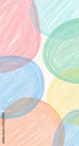 Abstract watercolor paint swirls with soft pastel colors on light background texture