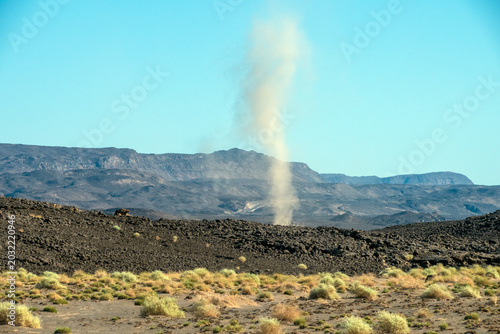 Dust Devil in the Danakil Desert