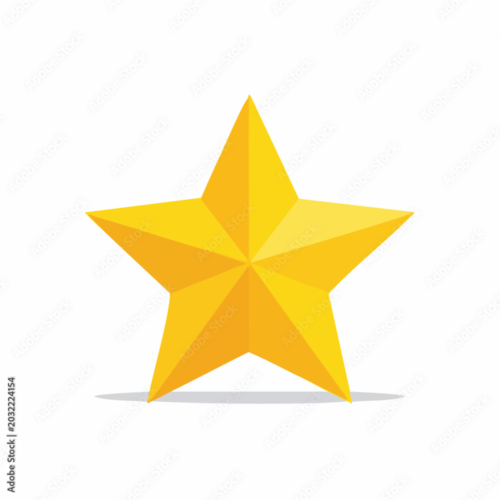 Obraz premium Golden Star Icon