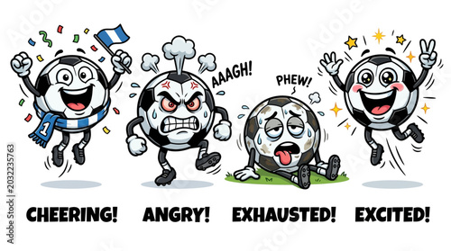 Foto Emotions on a Face Expressions.