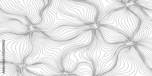 Seamless abstract floral vector pattern wallpaper with vintage decorative flower and leaf ornament design