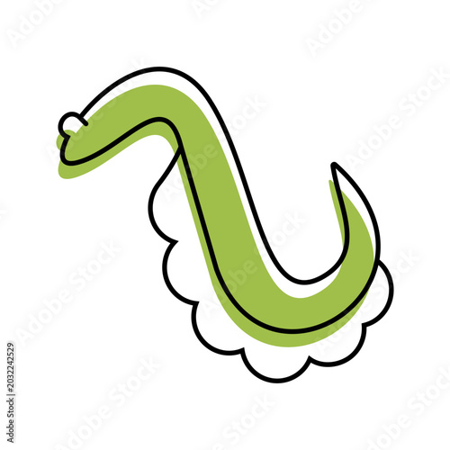 Obraz na płótnie Conger eel icon. Animals and seafood line symbol. Color.