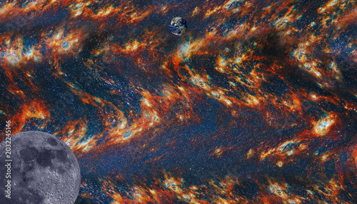 Slika na platnu Star-forming regions in M51