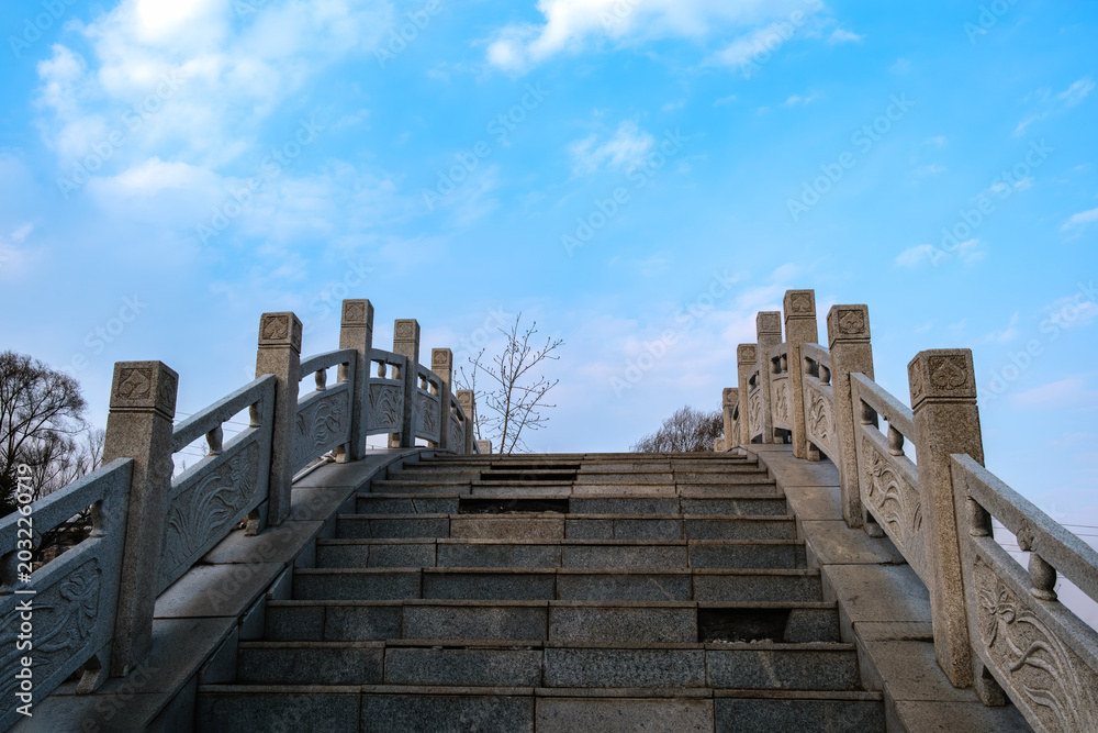 Fototapeta premium Huifa River Wetland Park in Meihekou, Jilin Province, China – Urban Ecological Restoration Project with Wetlands, Flood Control and Riverside Landscape Infrastructure – April 1, 2026