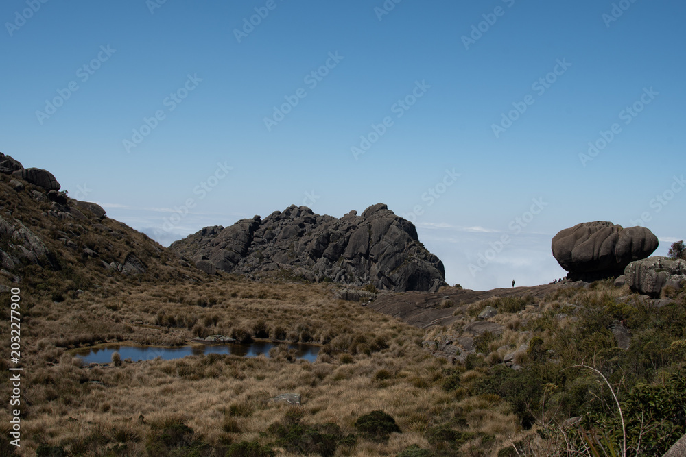 Fototapeta premium mountain landscape with blue sky