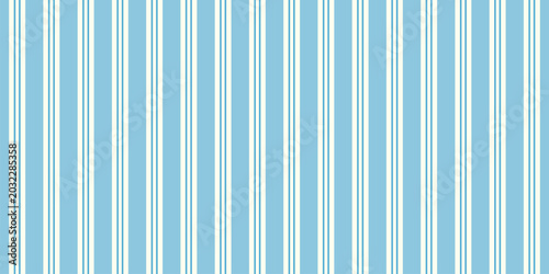 Schilderij op canvas Vertical blue striped seamless pattern with thin elegant lines and classic texti