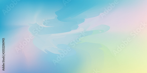 Bild auf Leinwand Abstract blurred gradient mesh background in bright summer colors Free Vector, E