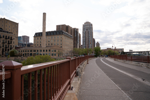 Mill city during atone arch in Minneapolis 