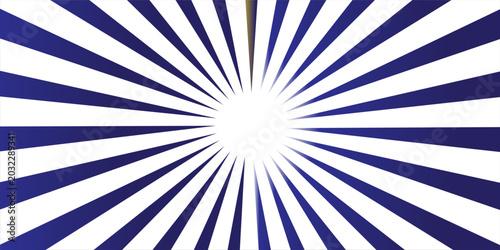 Foto Abstract Blue and White Sunburst Background with Radial Stripes