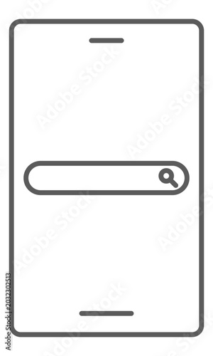 スマホ画面アイコン　検索バー