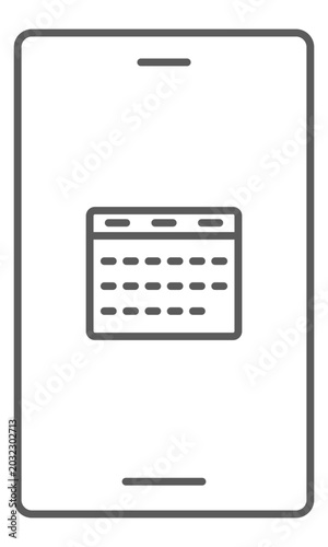 スマホ画面アイコン　カレンダー