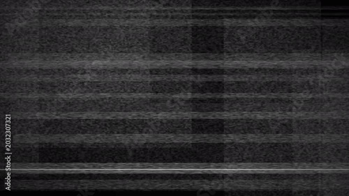 Black Painted Grunge Texture with Distressed Stop Motion Animation and Print Streaks, Analog Static Noise, Film Grain Overlay, Retro Lo-fi Background 4k video animation seamless loop
