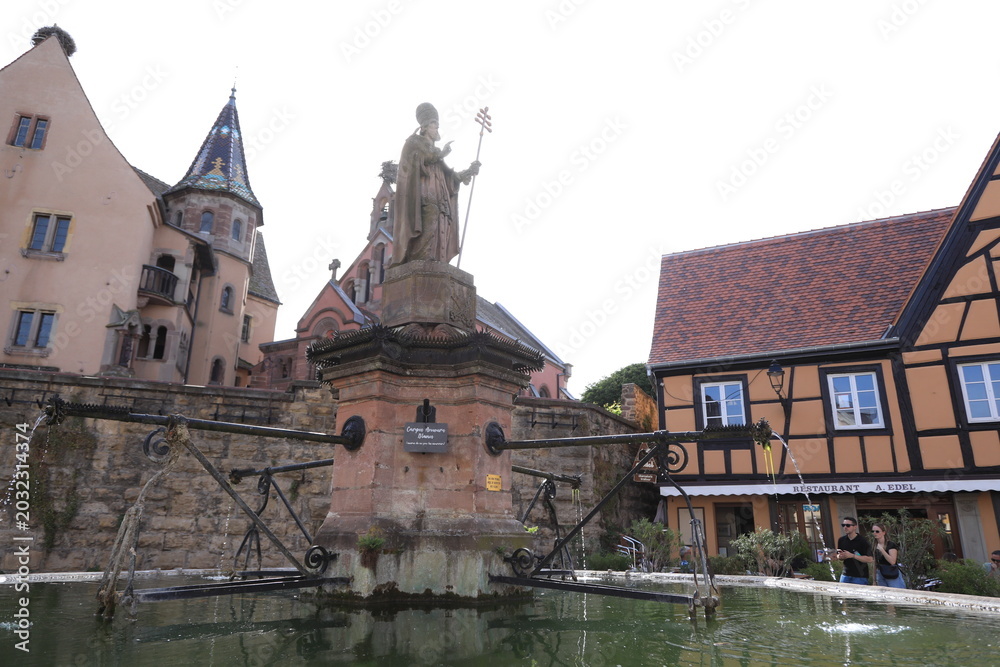 Obraz premium city of eguisheim, alsace, france