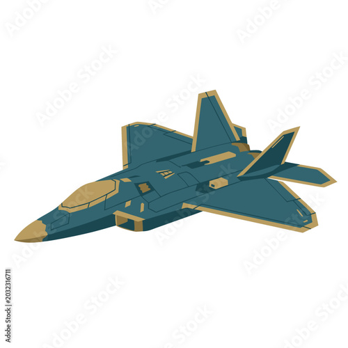 Obraz na plátne Modern Stealth Fighter Jet Aircraft.