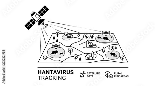 Photos Hantavirus tracking system using satellite monitoring for rural disease prevention