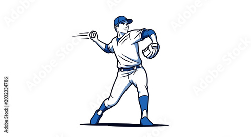 Photos Baseball player throwing a ball.