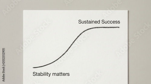 S-Curve Graph Showing Stability Leading to Sustained Success