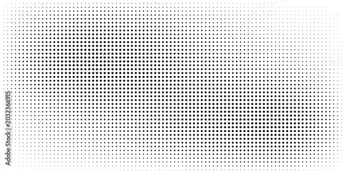 Fotografie Set of halftone dots gradient pattern texture isolated on white background