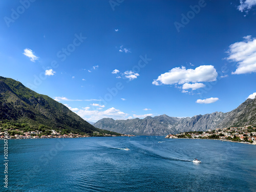 Valokuva The bay gulf of Kotor Montenegro near Adriatic Sea
