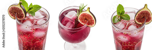 Tablou pe pânză Fig magnified fluid drink liquid extract showcasing organic plant emulsion param